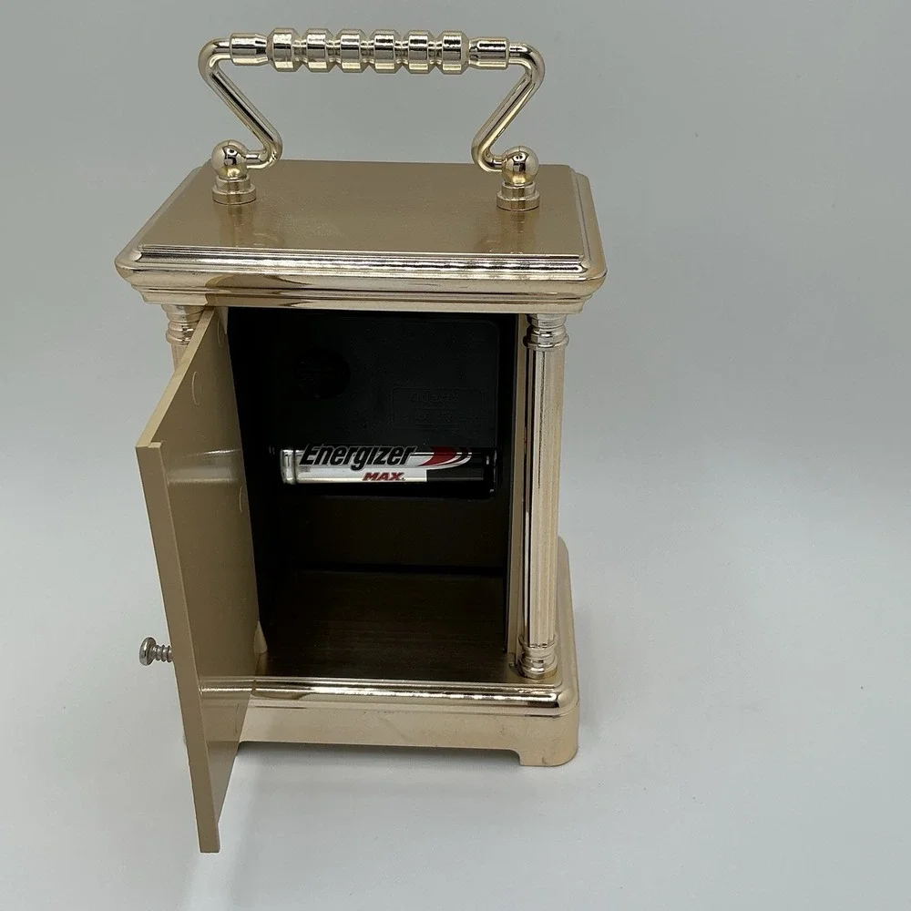 Vintage Style Table Mantel- silver Tone-Classic Decorative Timepiece
